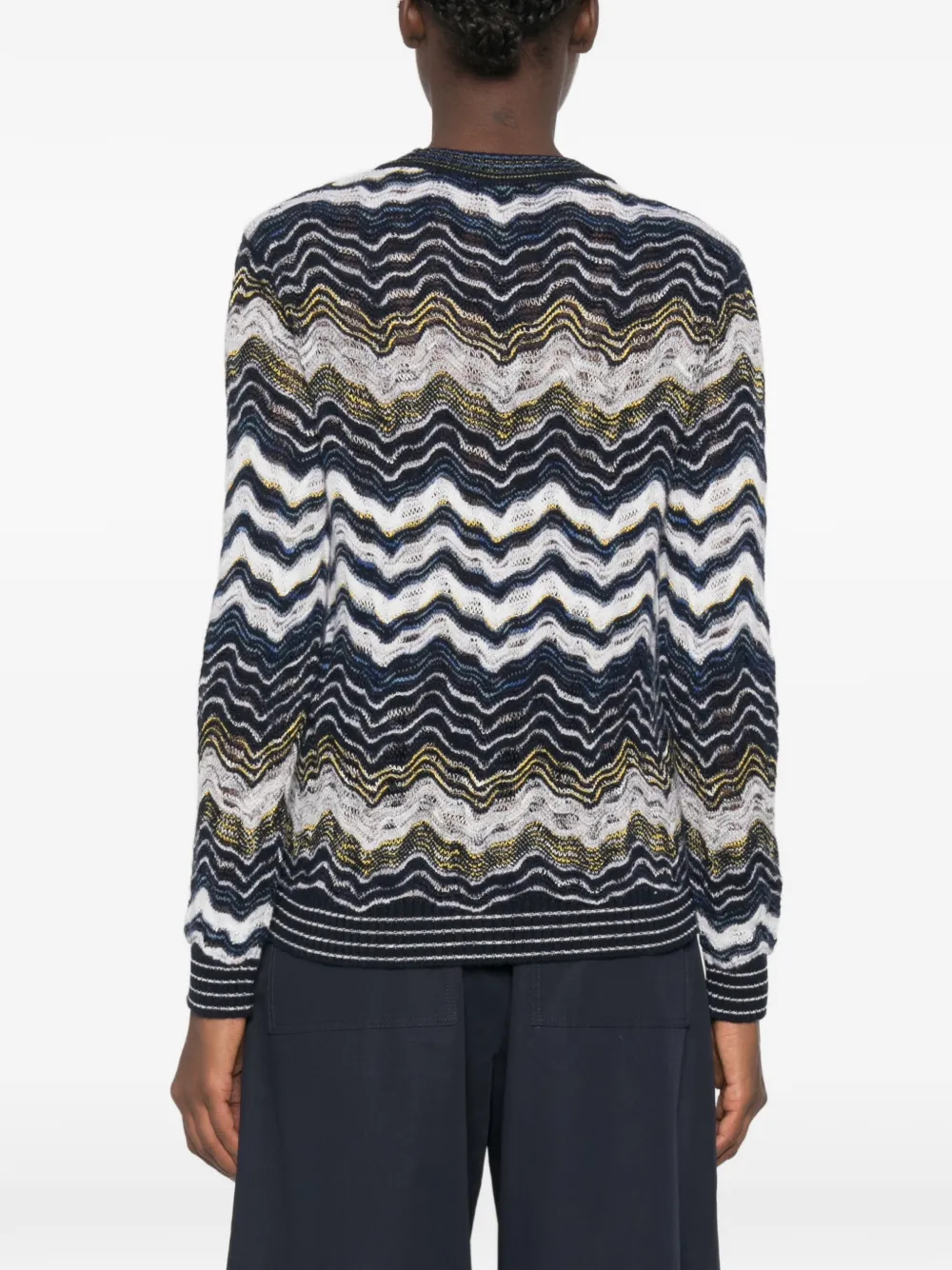 Missoni Trui met zigzagpatroon Blauw
