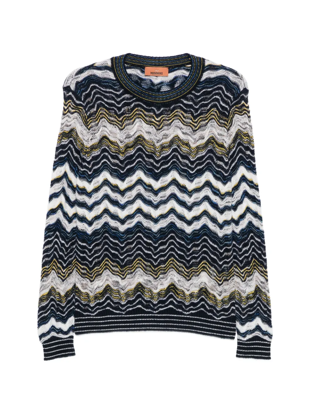 Missoni zigzag-knit sweater - Blu