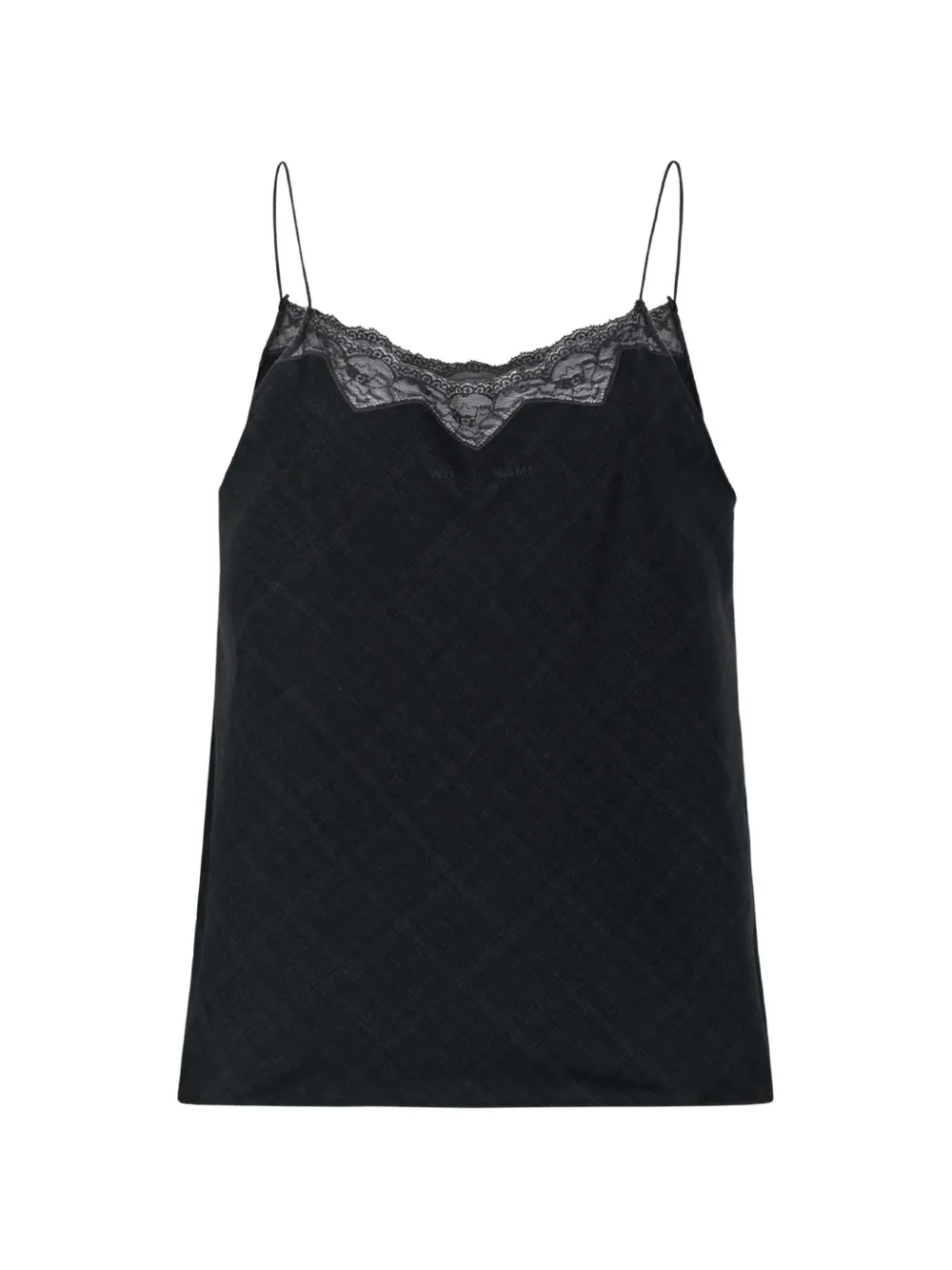 Wooyoungmi lace-trim camisole top - Grigio