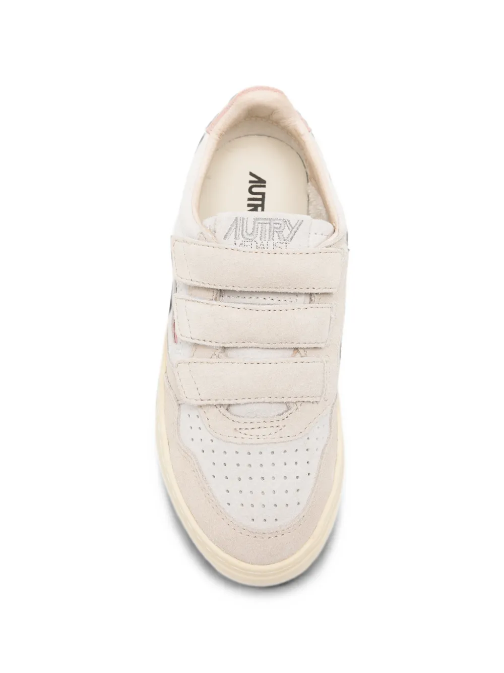 Autry Kids Medalist touch-strap sneakers Beige