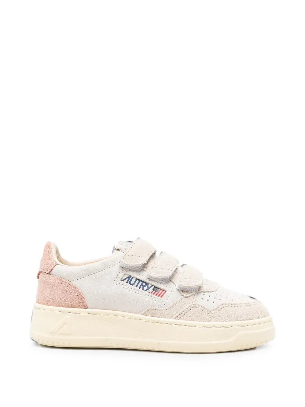 Autry Kids Medalist touch-strap sneakers Beige