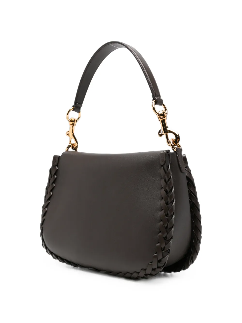 ETRO Leren schoudertas Bruin