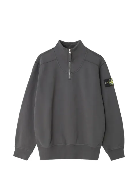 Stone Island 6100021 comfort-fit half-zip sweatshirt with stand collar