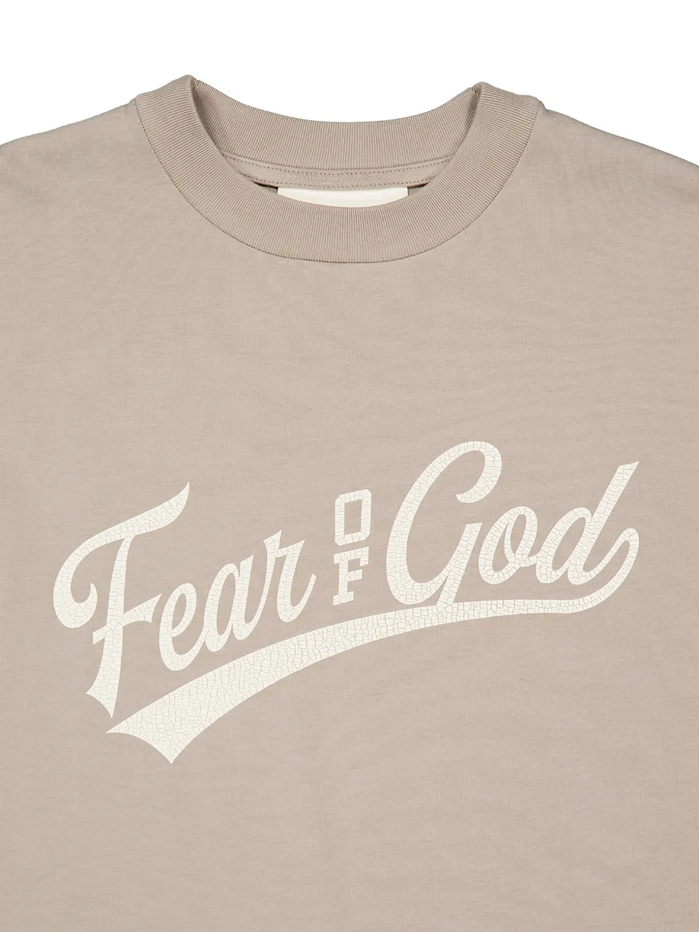 FEAR OF GOD ESSENTIALS T-shirt met logoprint Beige