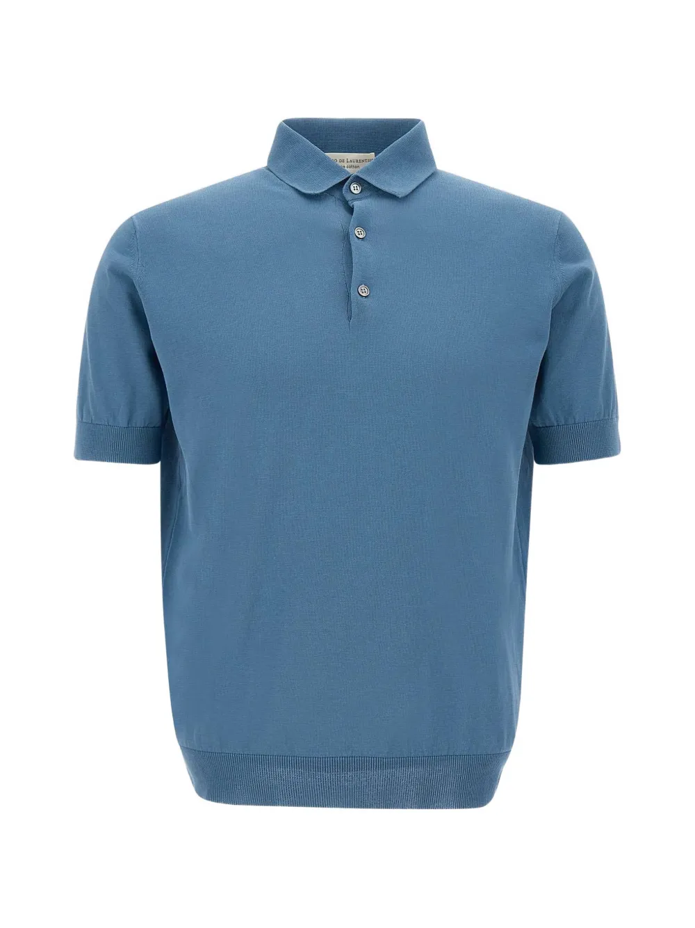 Filippo De Laurentiis cotton crepe polo shirt - Blu