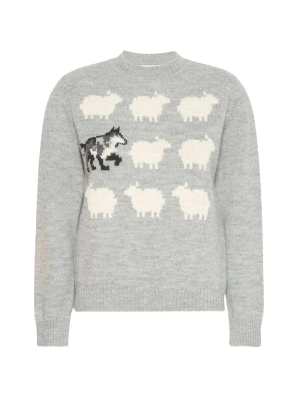 Weekend Max Mara alpaca and wool-blend yarn sweater - light grey