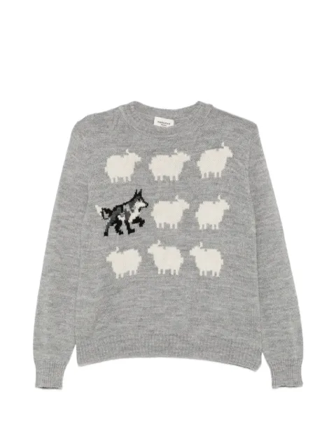 Weekend Max Mara alpaca and wool-blend yarn sweater - light grey