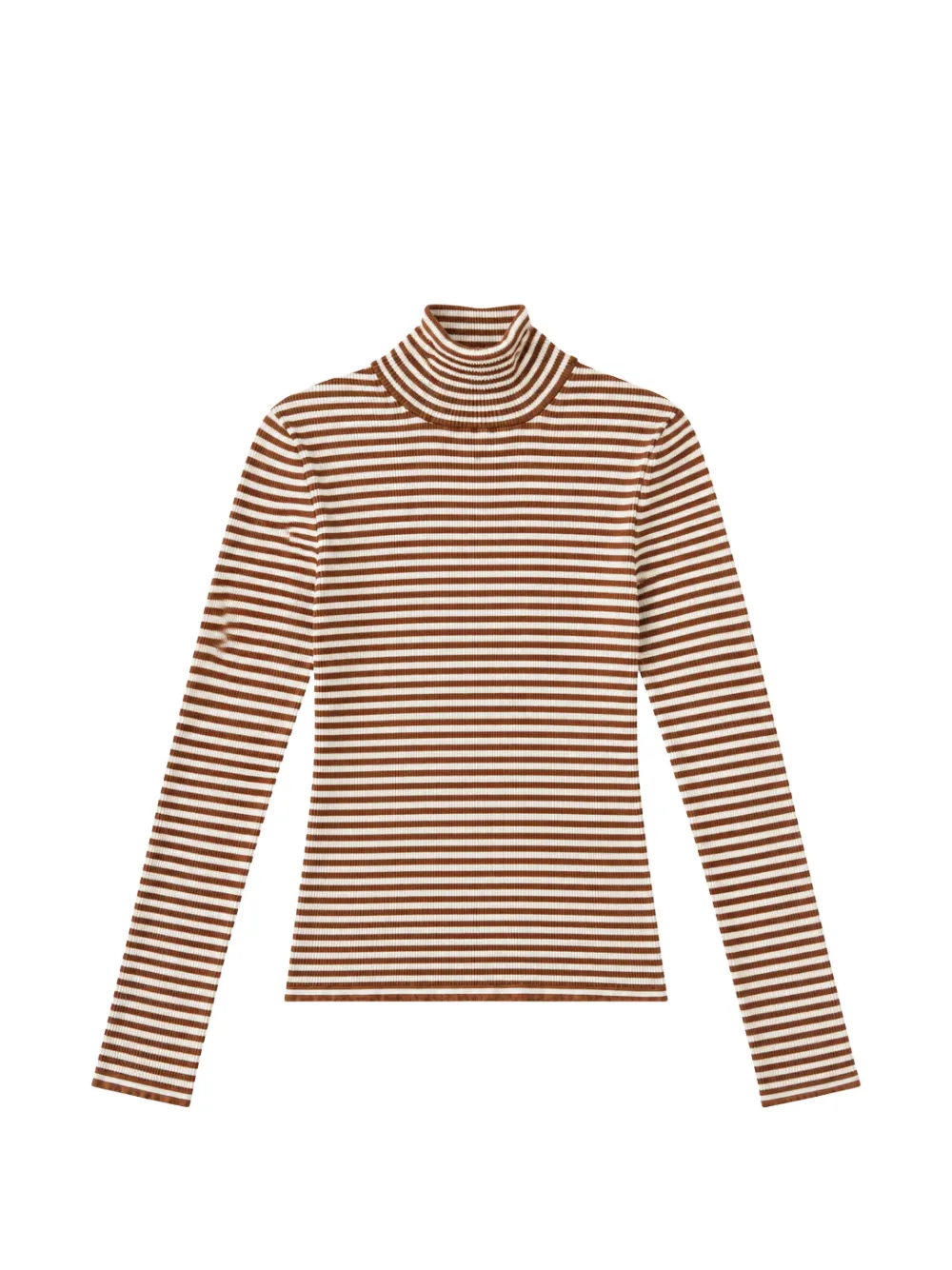 Max Mara striped ribbed-knit sweater - Marrone
