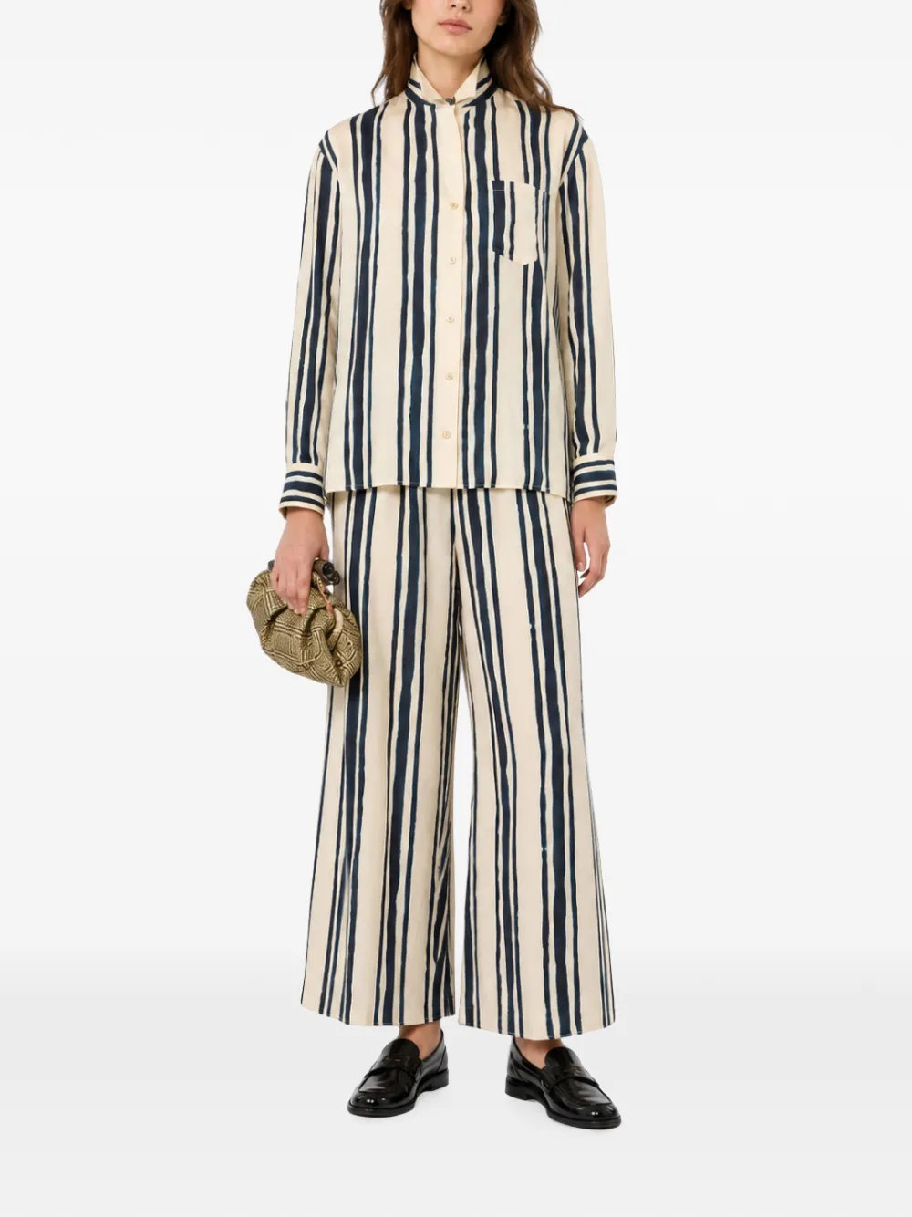 Weekend Max Mara Zijden blouse met print Beige