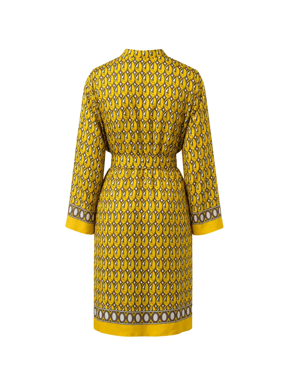 Max Mara Mini-jurk met geometrische print Geel