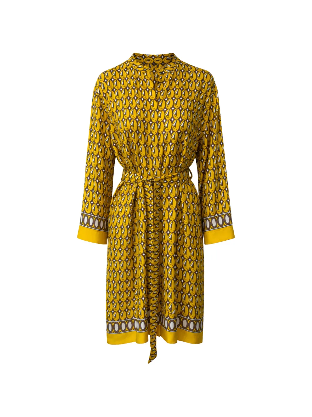 Max Mara Abito corto con stampa - Giallo