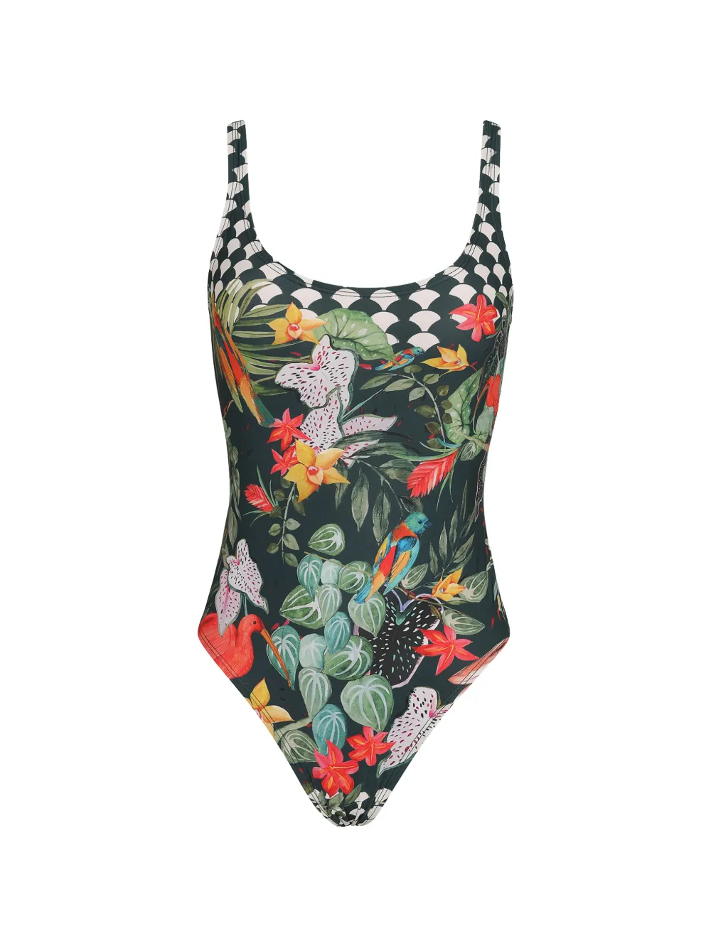 Amir Slama Costume da bagno a fiori - Verde