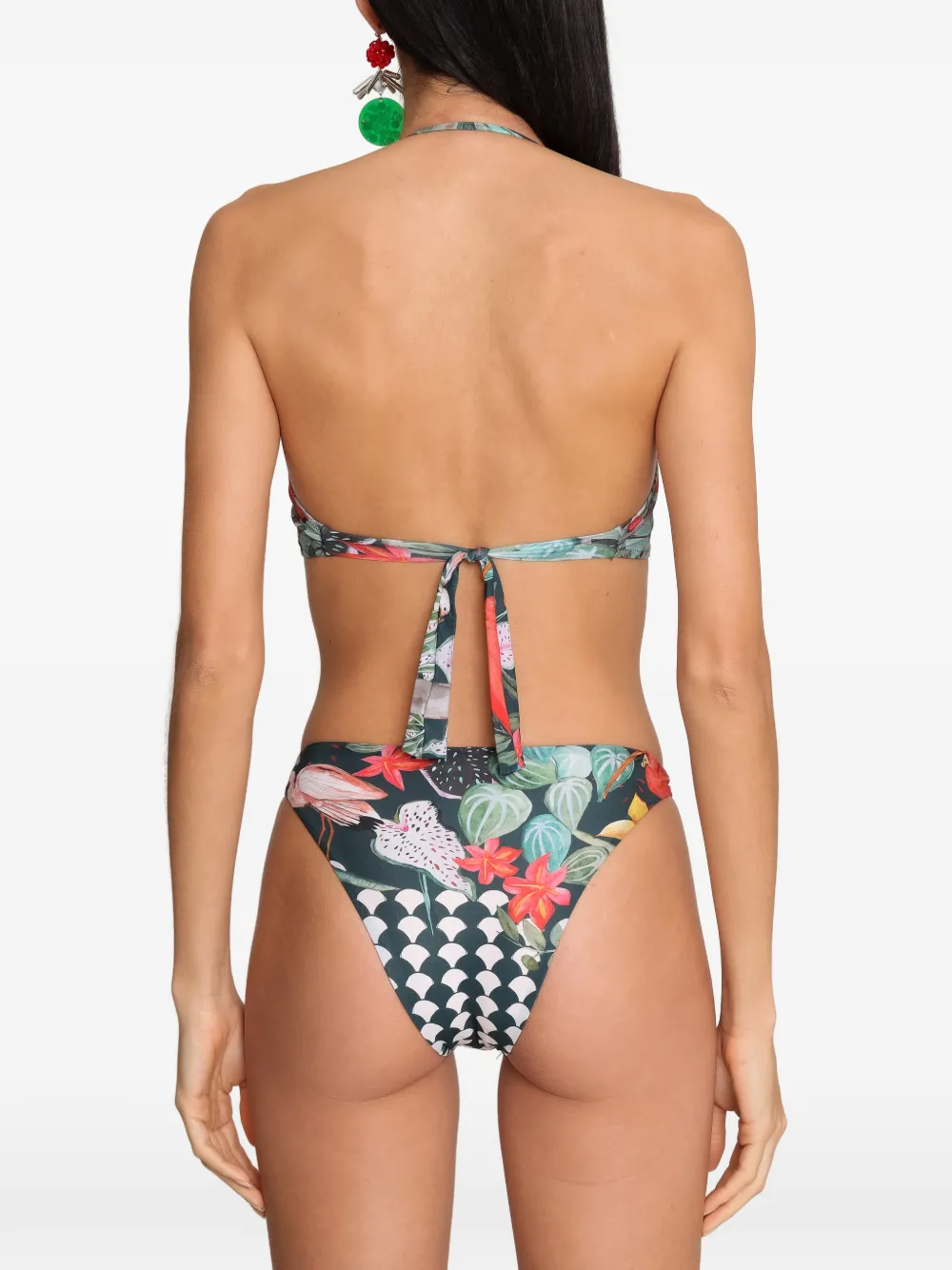 Amir Slama Bandeau bikini Groen