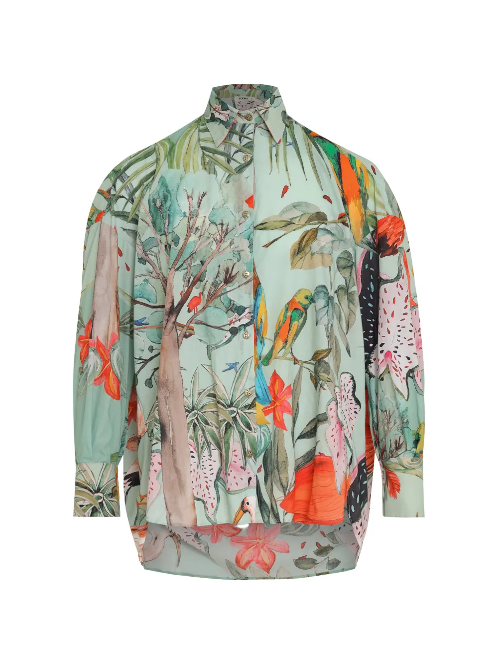 Amir Slama Bermuda con stampa Tropical - Verde