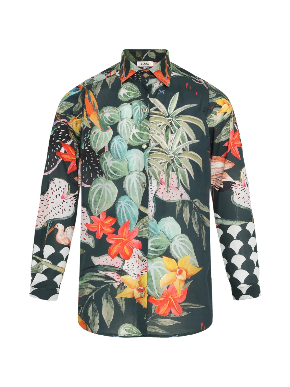 Amir Slama Camicia con stampa - Verde