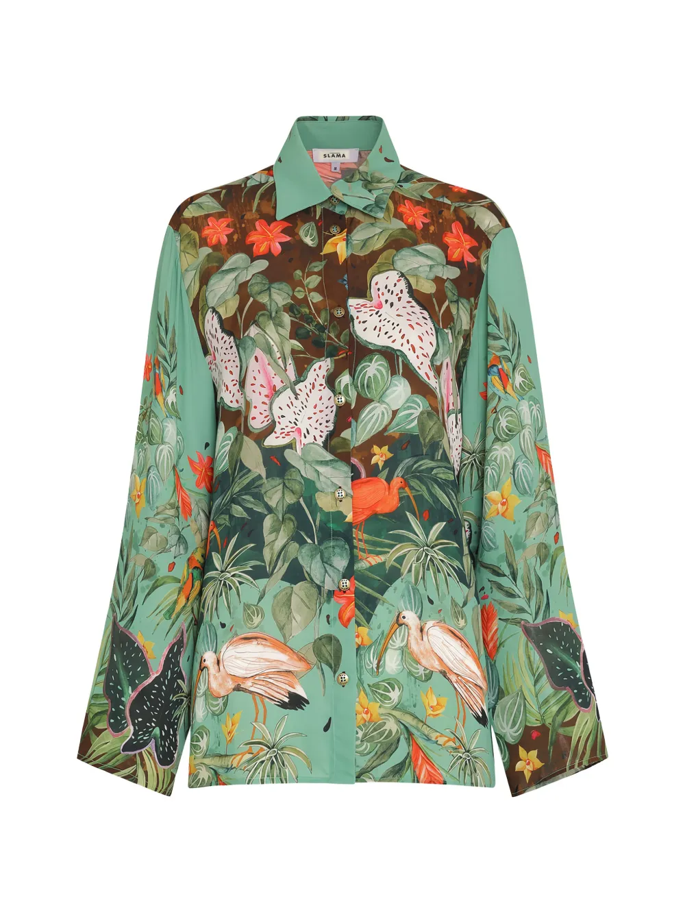 Amir Slama Camicia con stampa - Verde