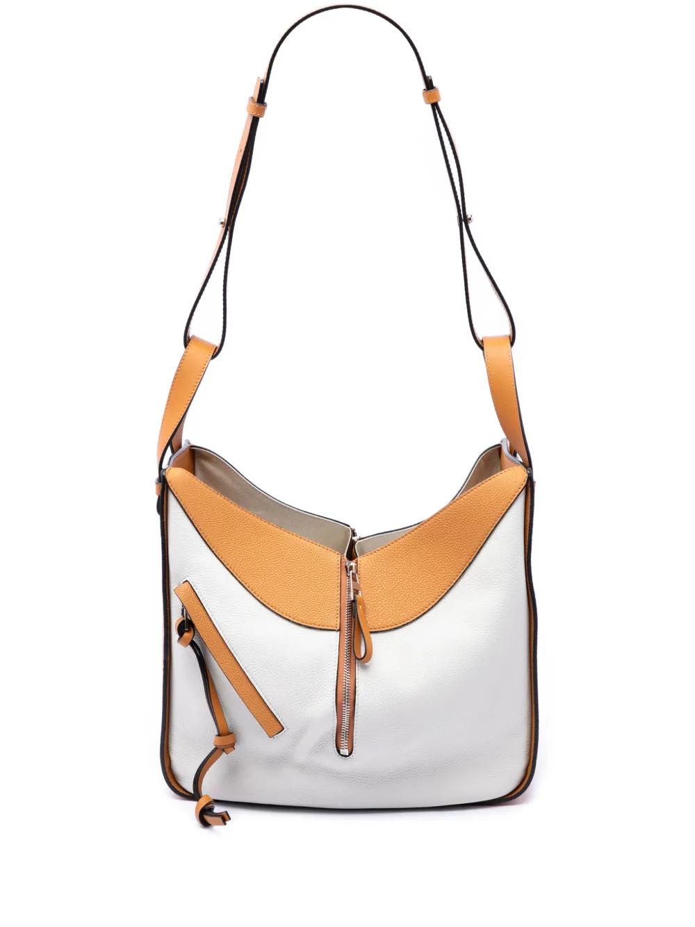 Loewe Pre-Owned 2018 Medium Bicolor Grained Calfskin Hammock satchel - Weiß