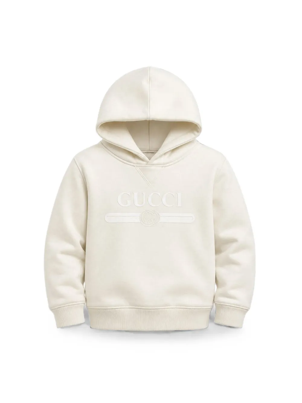 Gucci Kids Hoodie met logoprint Wit