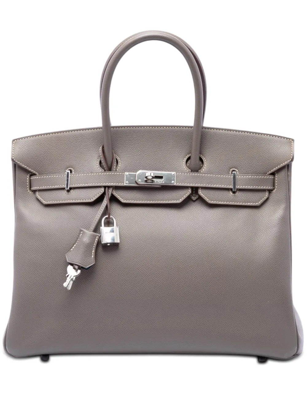Hermès Pre-Owned 2011 Togo Birkin Retourne 35 handbag - Braun