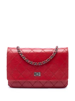 CHANEL Pre-Owned 2002-2003 ココマーク チョコバー デニム チェーン