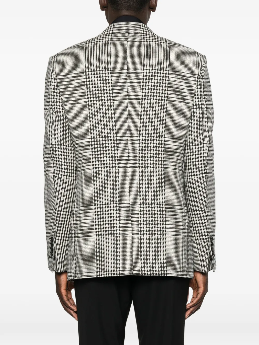 TOM FORD Shelton Prince of Wales geruite blazer Zwart