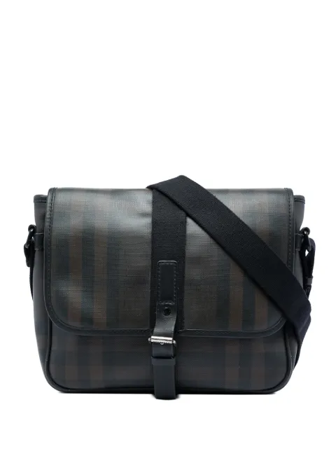 Burberry Pre-Owned 2000-2017 Smoke Check Coated Canvas crossbody bag