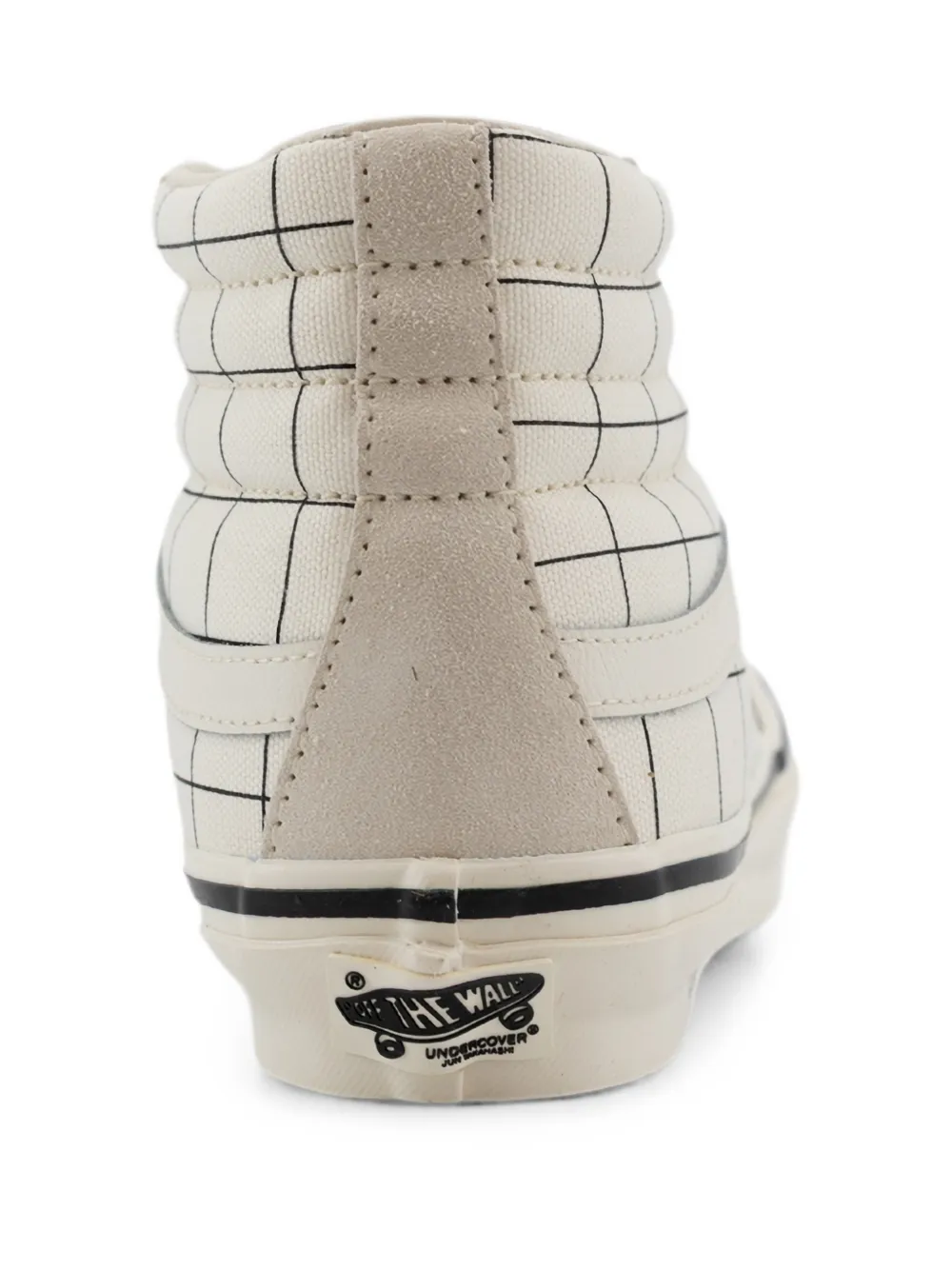 Vans x UNdercover Sk8-Hi grid-pattern sneakers Beige
