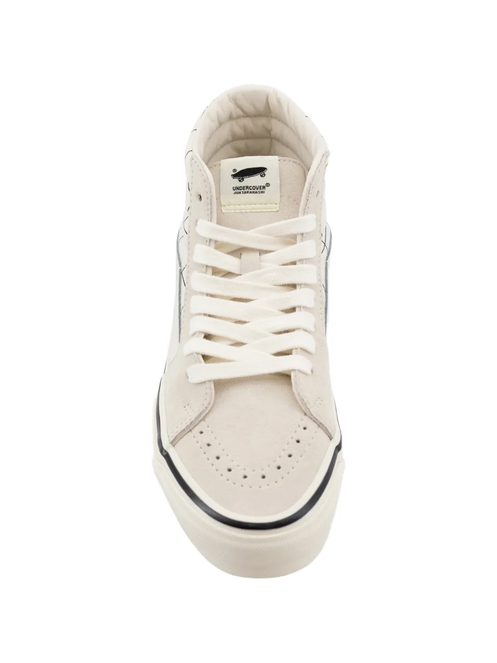 Vans x UNdercover Sk8-Hi grid-pattern sneakers Beige