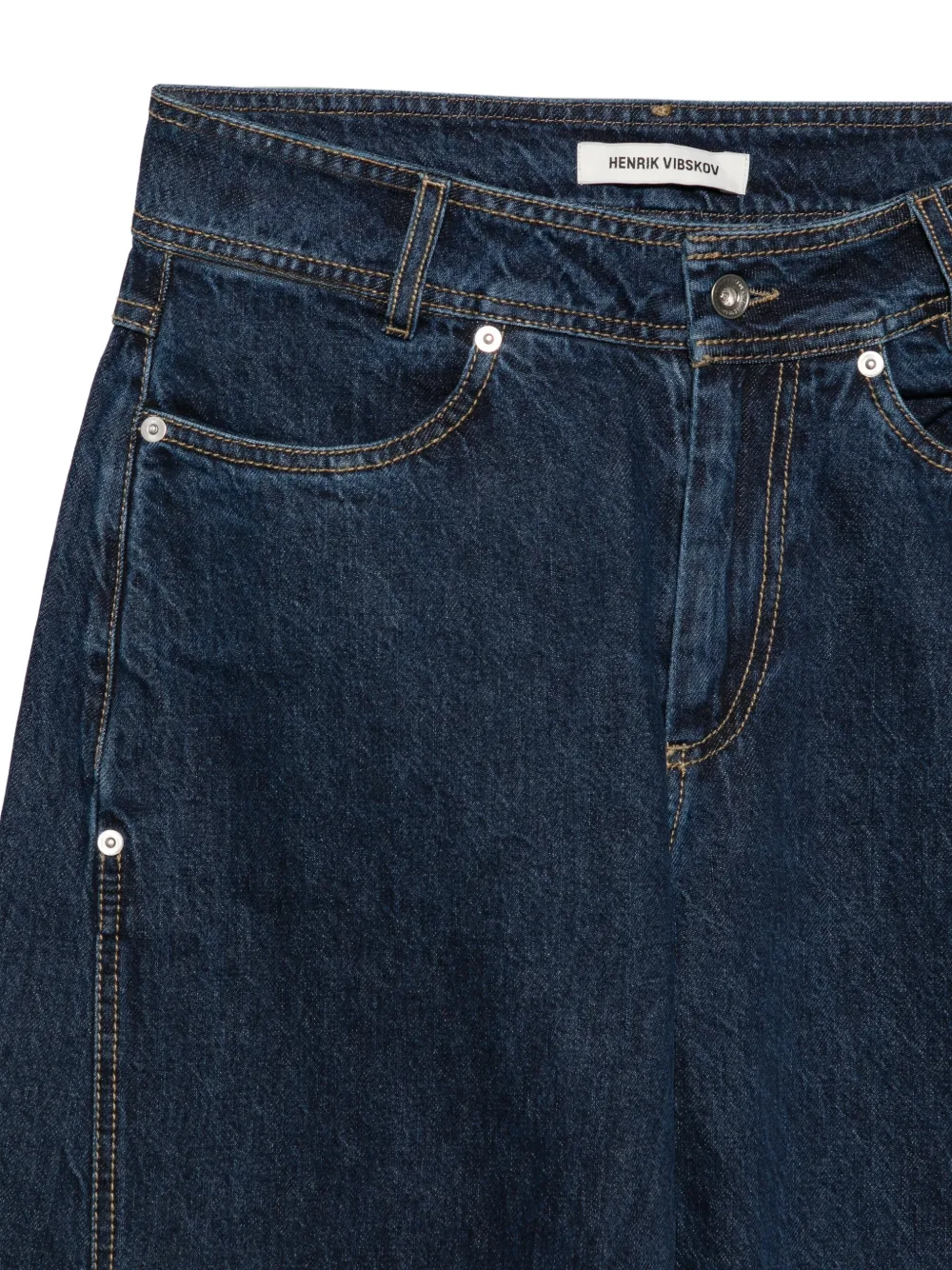Henrik Vibskov M501 jeans met vlakken Blauw