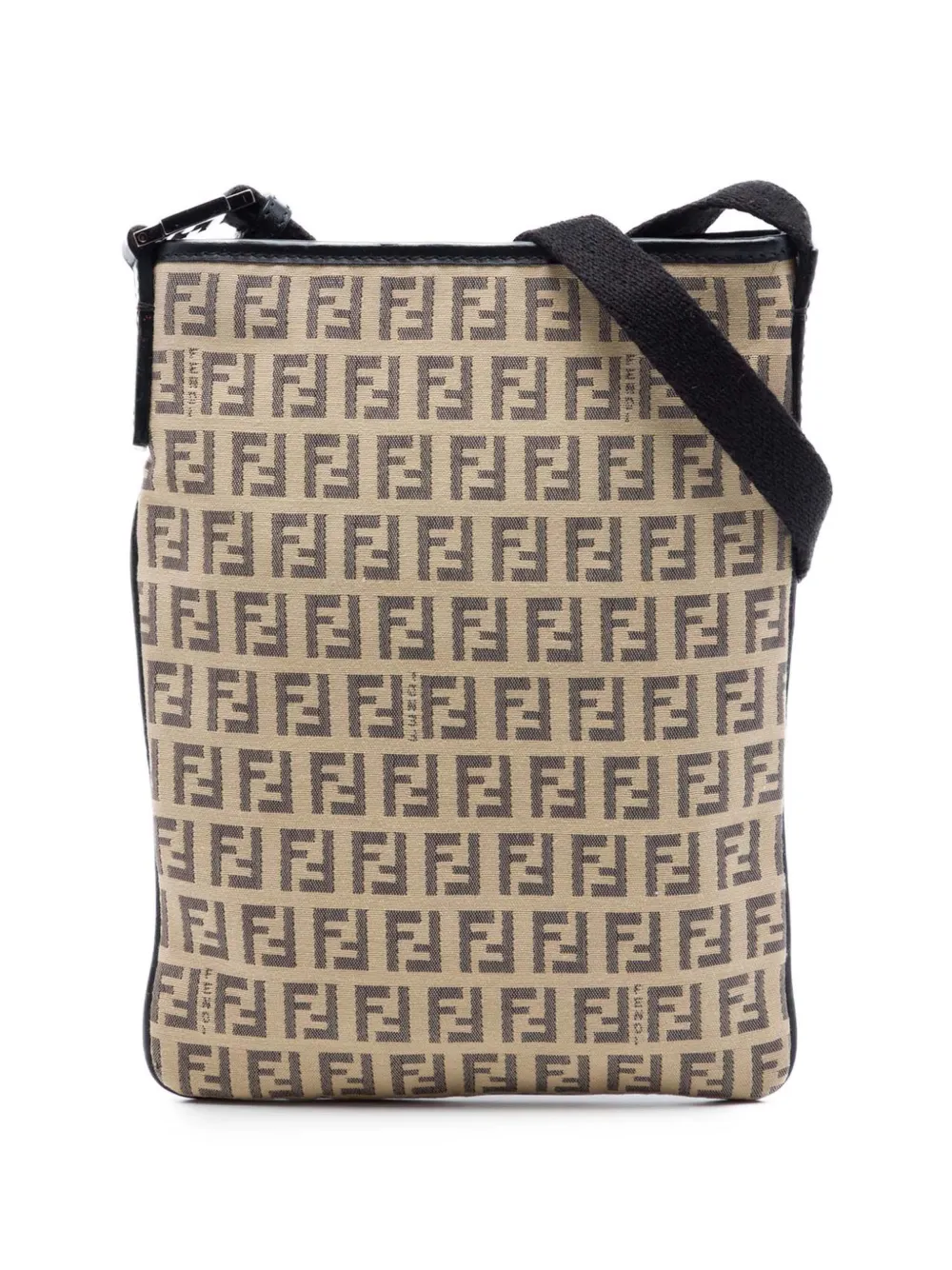 Fendi Pre-Owned 2000-2010 Zucchino Canvas crossbody bag - Nude