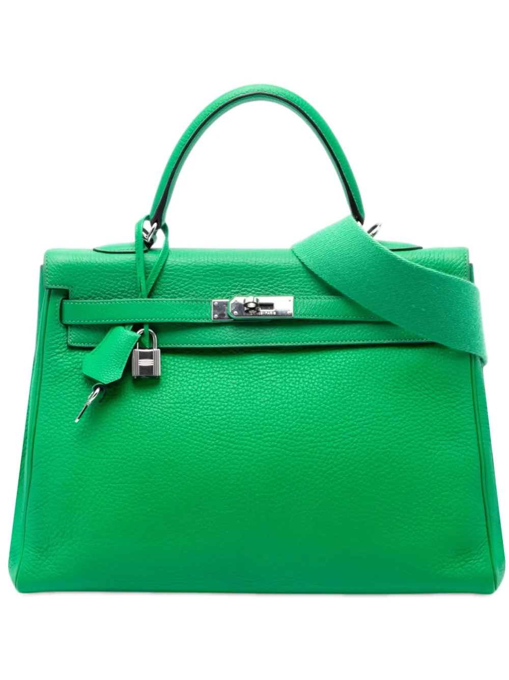 Hermès Pre-Owned 2023 Clemence Kelly II Retourne 35 satchel - Verde