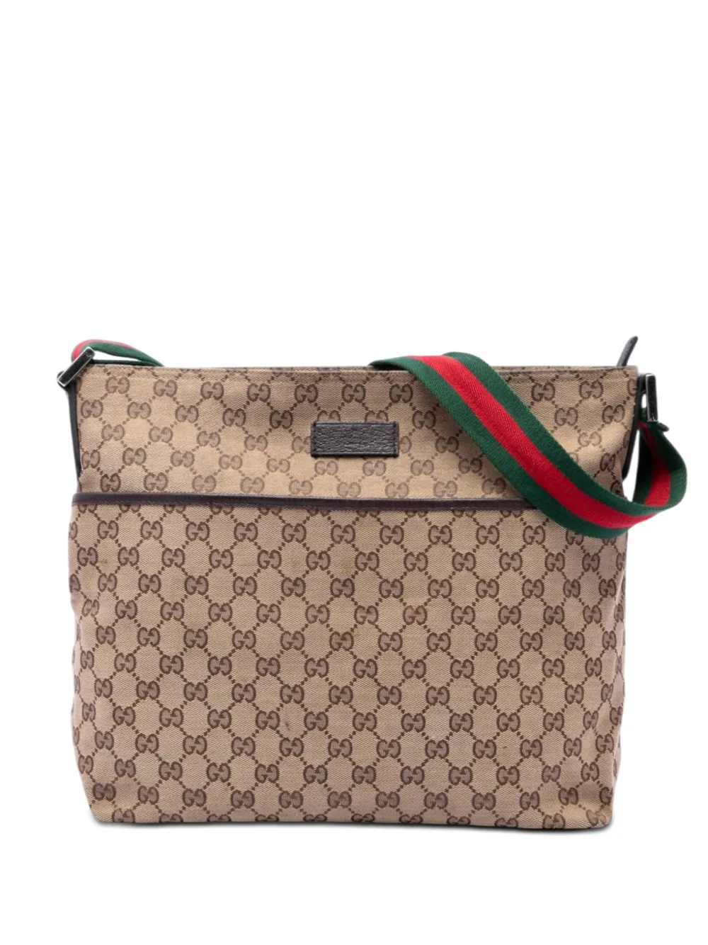 Gucci Pre-Owned 2016-2026 GG Canvas Web crossbody bag - Toni neutri