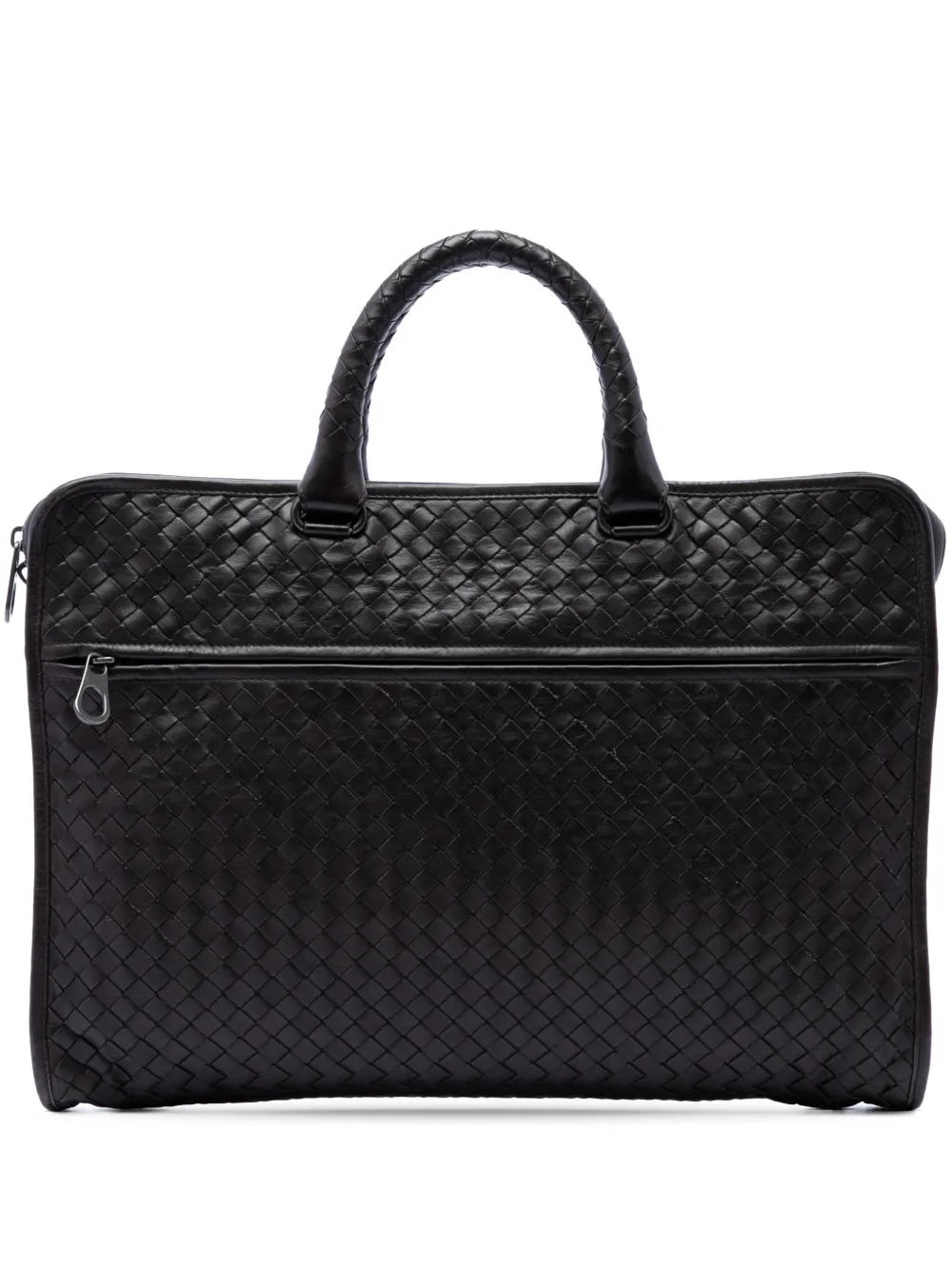 Bottega Veneta Pre-Owned 2012-2026 Nappa Intrecciato business bag - Braun