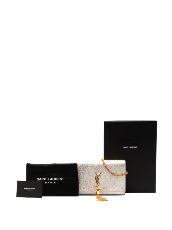 Saint Laurent Pre-Owned 2017 メタリック カーフスキン モノグラム