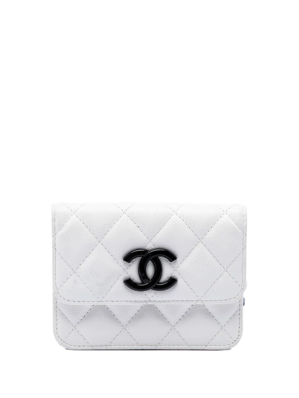 CHANEL Pre-Owned 2020 Quilted Caviar My Everything belt bag - Bianco