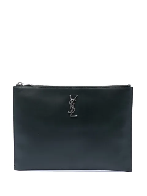 Saint Laurent Pre-Owned 2018 Leather Monogram Ipad Case clutch bag