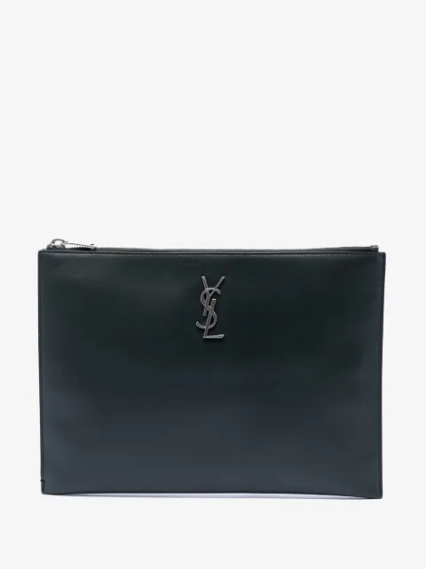 Saint Laurent Pre-Owned 2018 Leather Monogram Ipad Case clutch bag