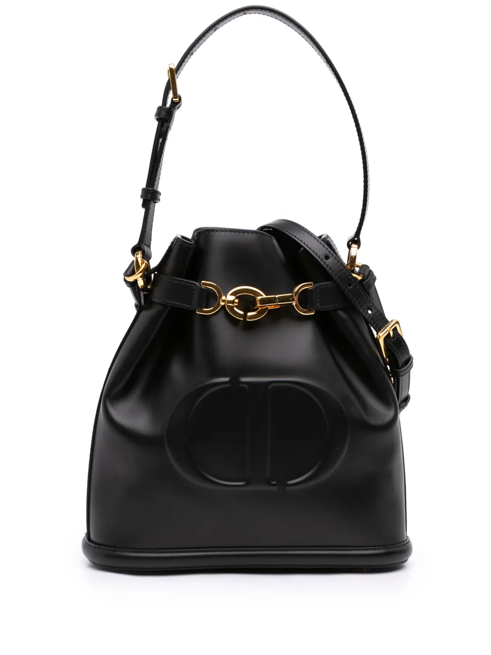 Christian Dior Pre-Owned 2024 Medium Calfskin Cest Dior Bucket Bag satchel - Nero