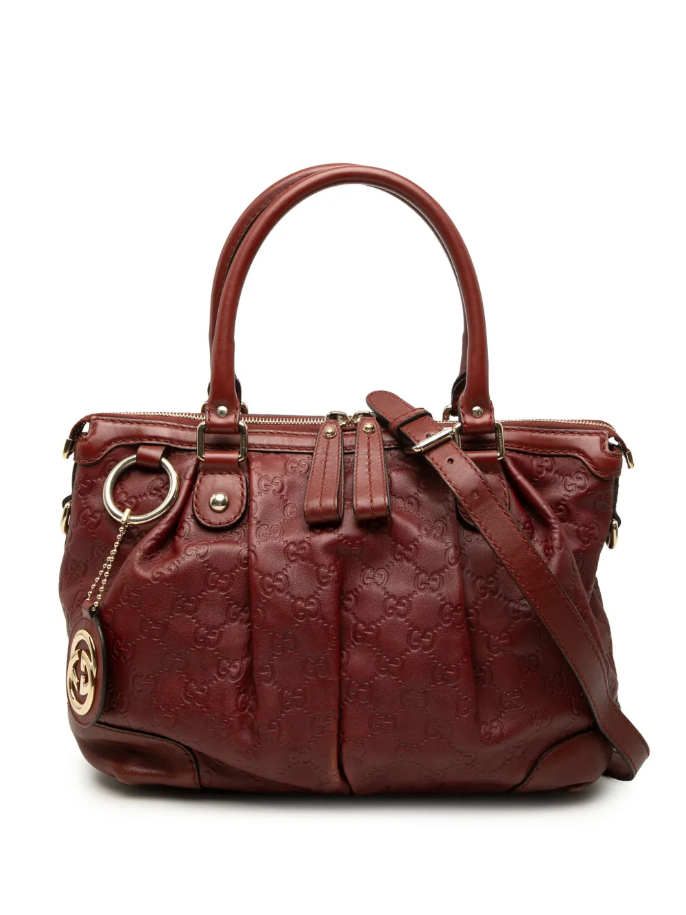 Gucci Pre-Owned 2000-2015 Guccissima Sukey satchel - Rot