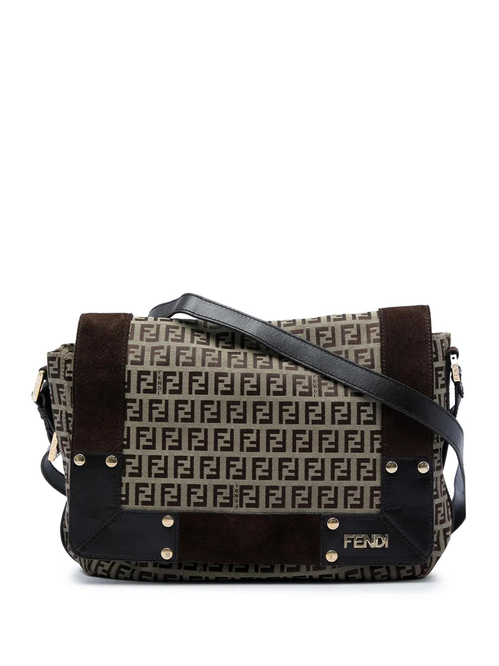 Fendi Pre-Owned 2010-2026 Zucchino Canvas Messenger Bag crossbody bag - Toni neutri