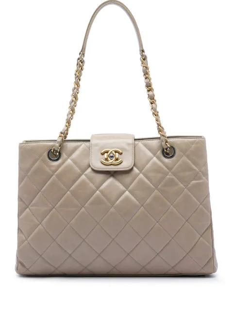 CHANEL Pre-Owned 2014-2015 マトラッセ グレーズカーフ デイリー ウォーク ハンドバッグ