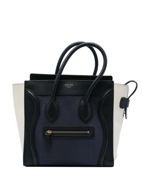 Celine Pre-Owned tote Micro Tricolor Luggage micro de piel 2013