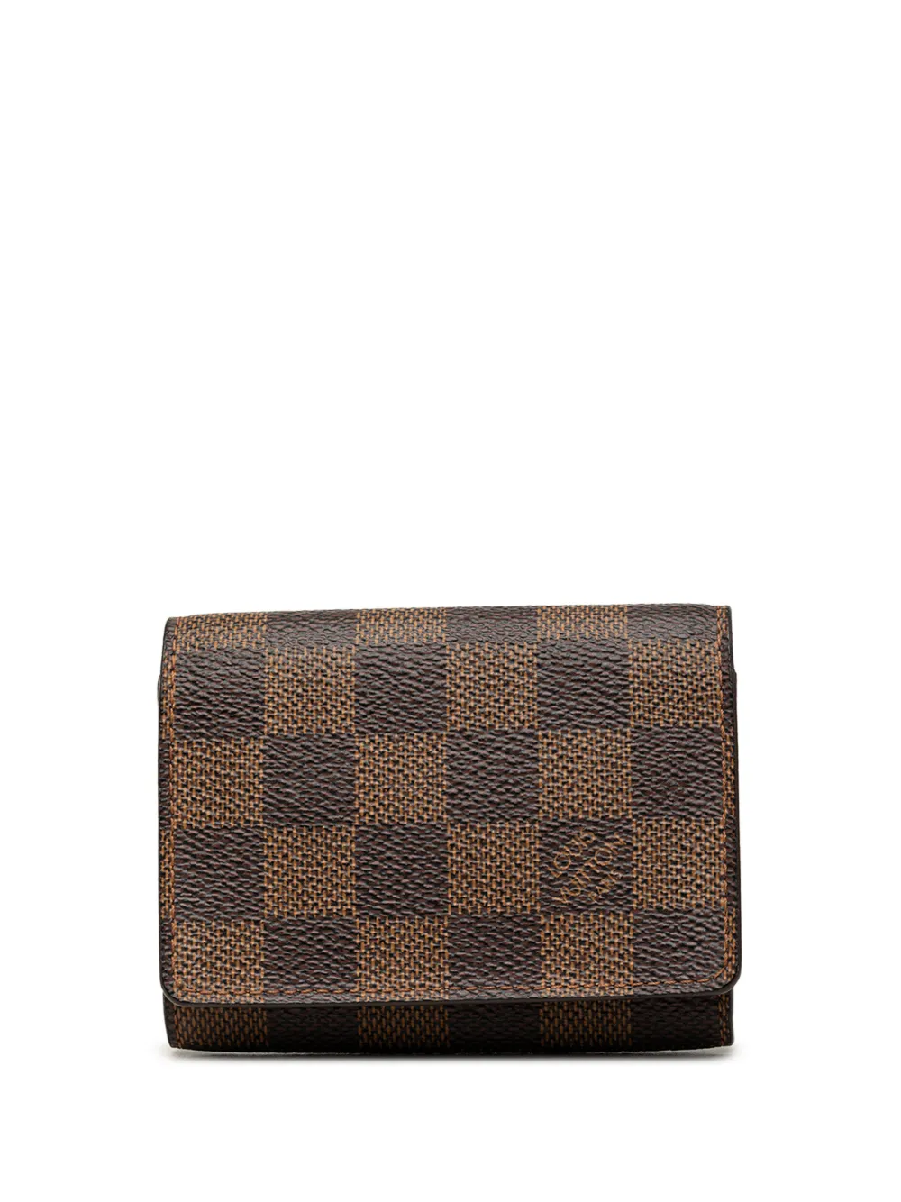 Louis Vuitton Pre-Owned 2006 Damier Ebene Enveloppe Carte de Visite card holder - Braun