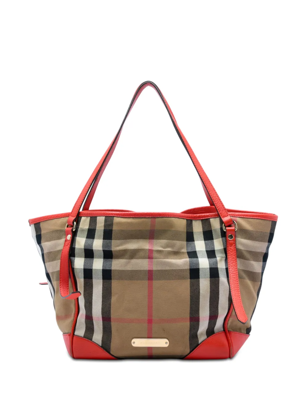 Burberry Pre-Owned 2000-2026 Small House Check Canvas Bridle Canterbury tote bag - Marrone
