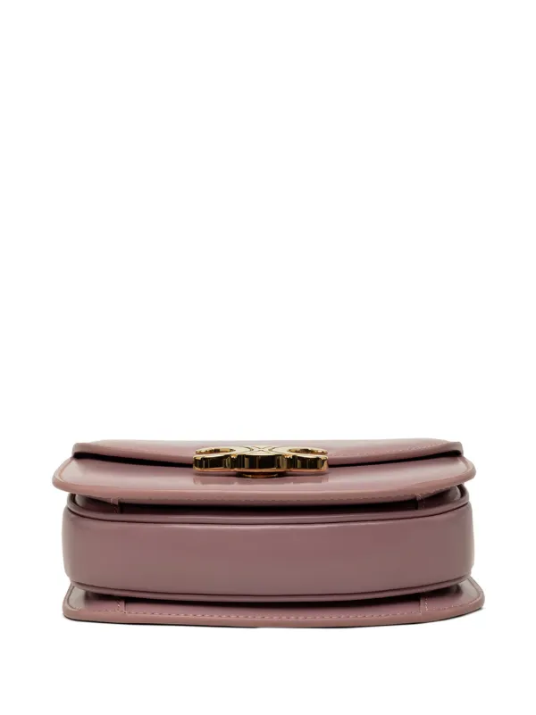 Celine Pre-Owned 2023 Mini Shiny Calfskin Besace Clea Satchel