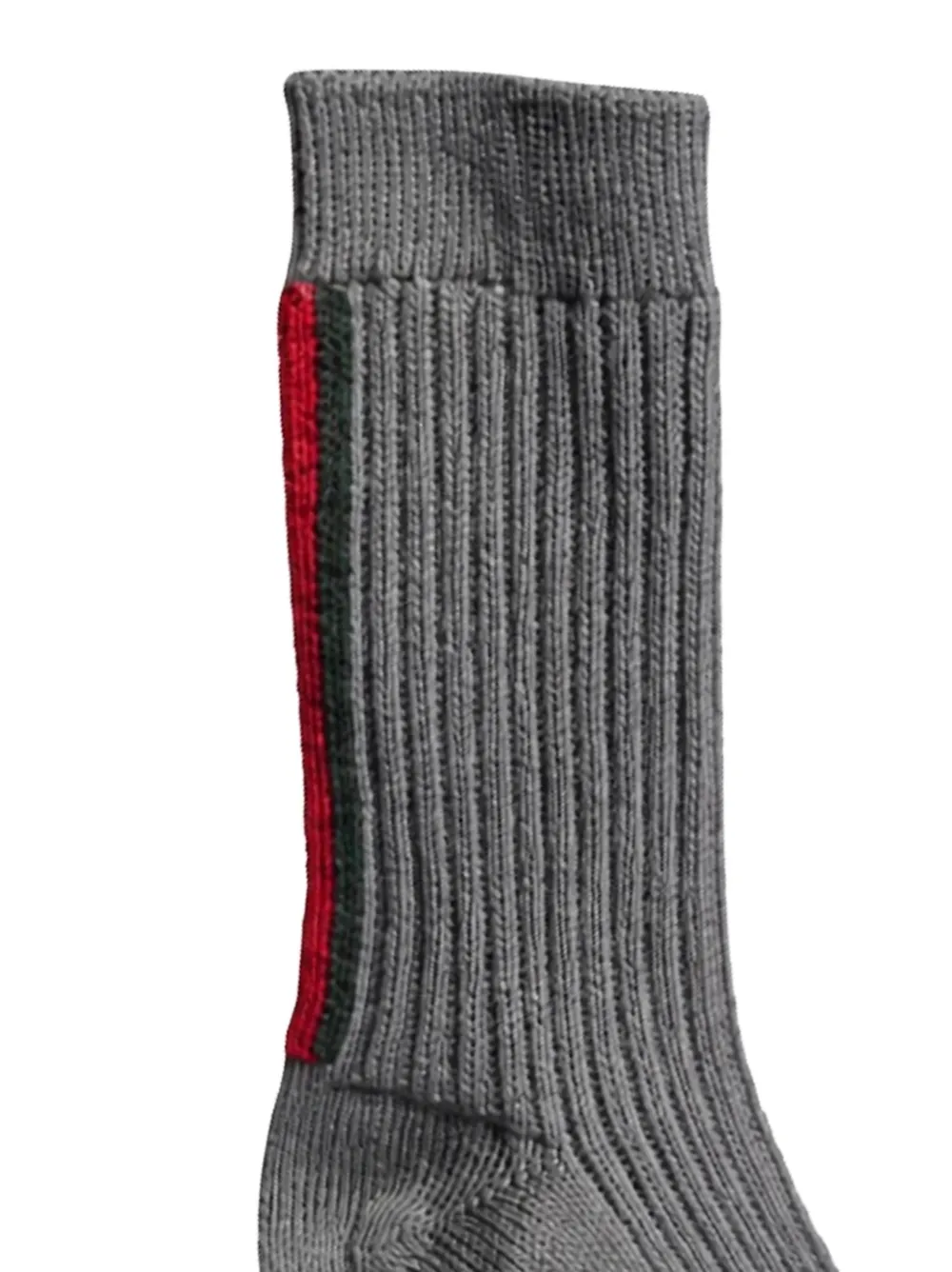 Gucci Kids Geribbelde sokken Grijs