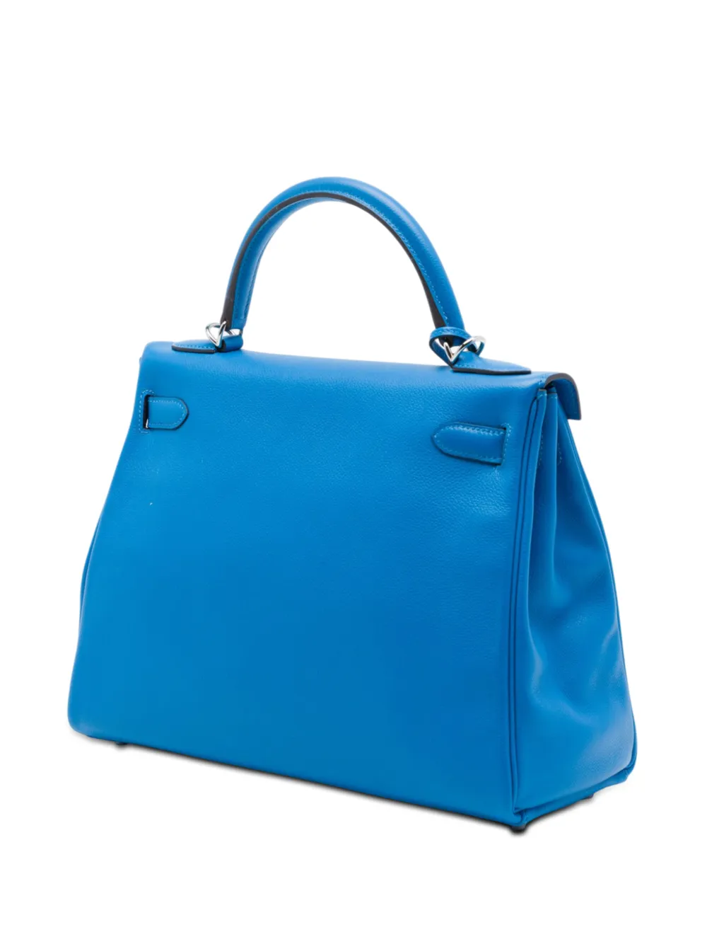 Hermès Pre-owned 2016 Clemence Kelly II Retourne 32 Satchel in Blue, view 3