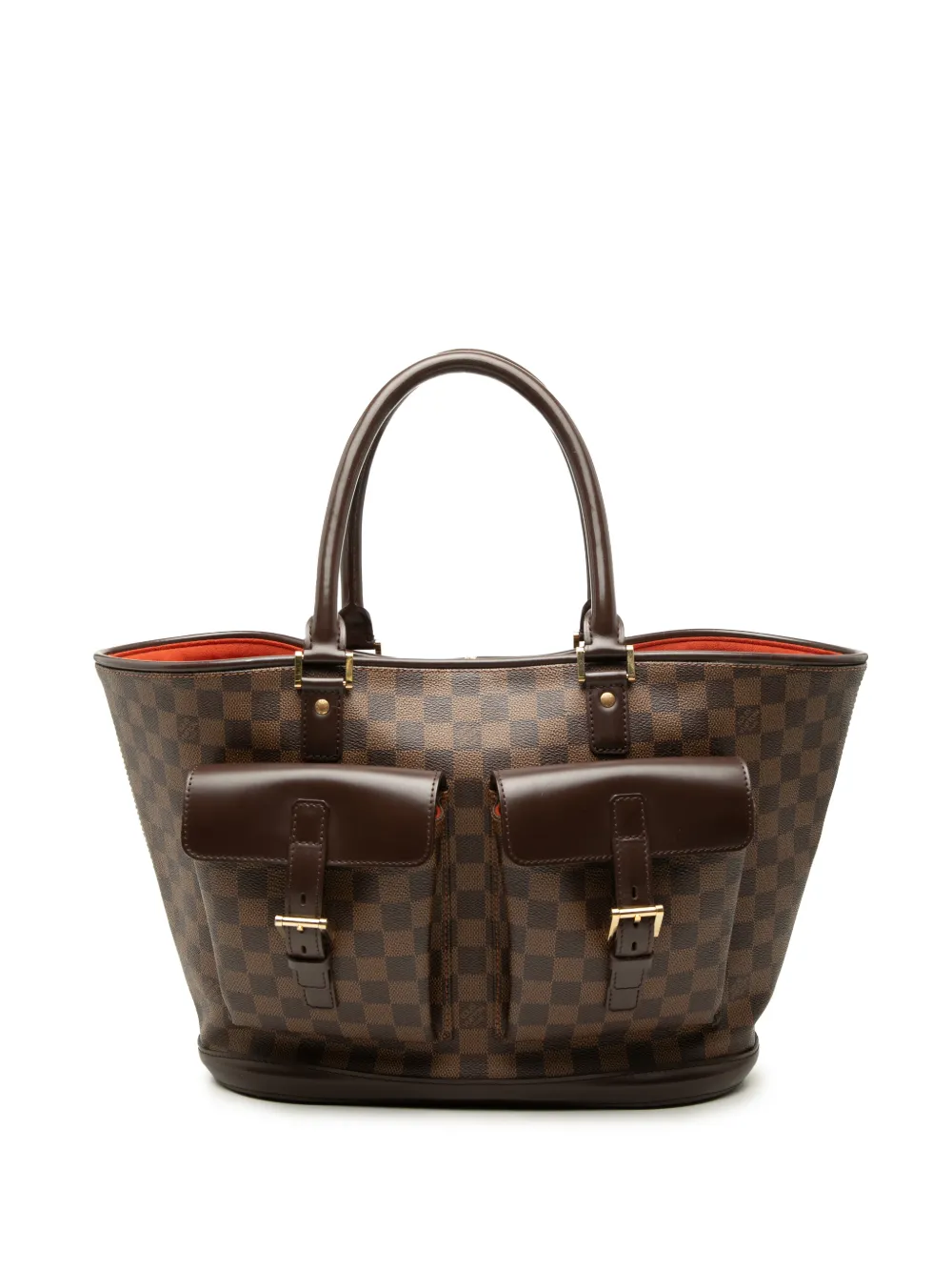 Louis Vuitton Pre-Owned 2005 Damier Ebene Manosque GM tote bag - Marrone