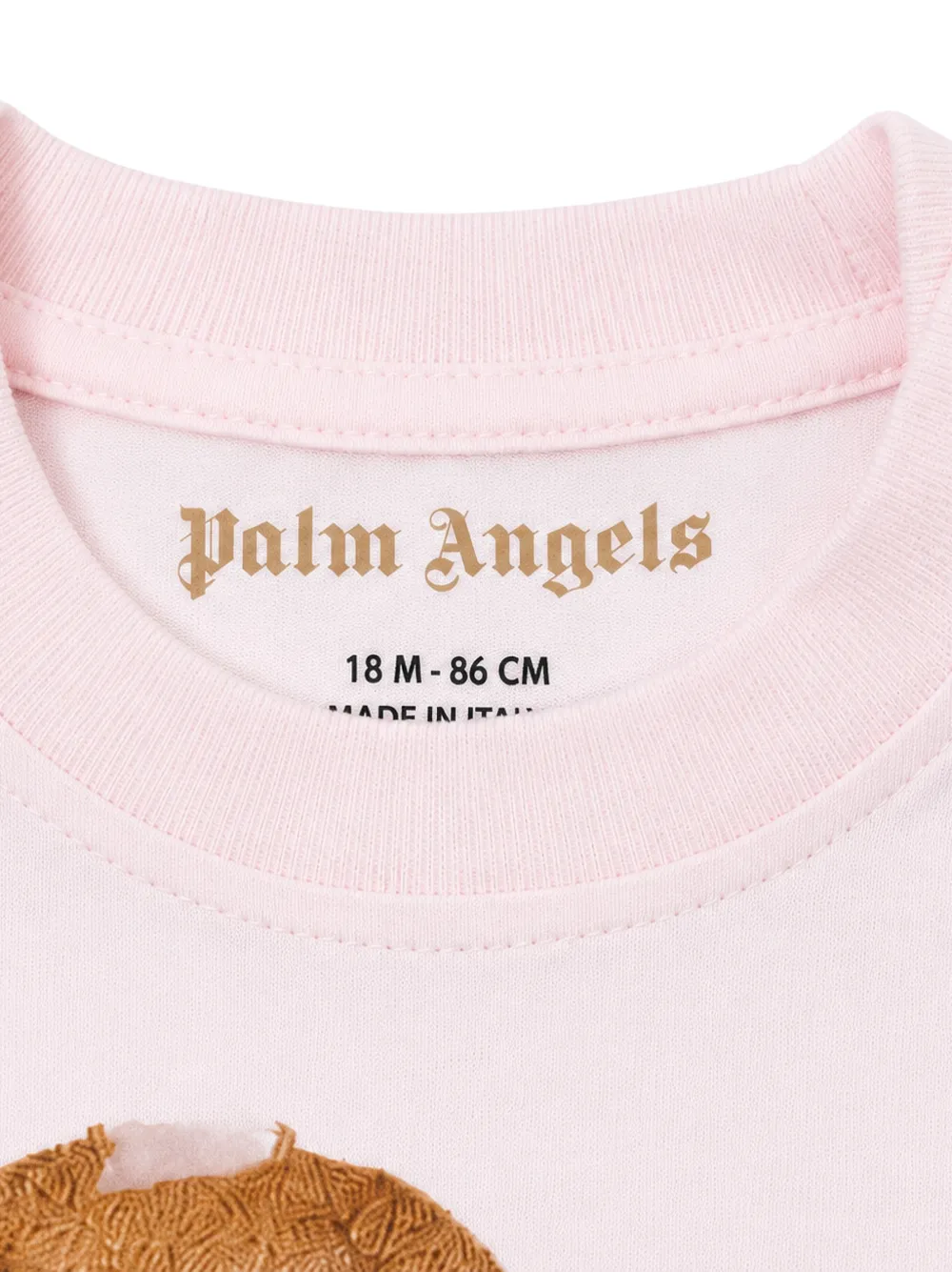 Palm Angels Kids T-shirt met Bear-print Roze