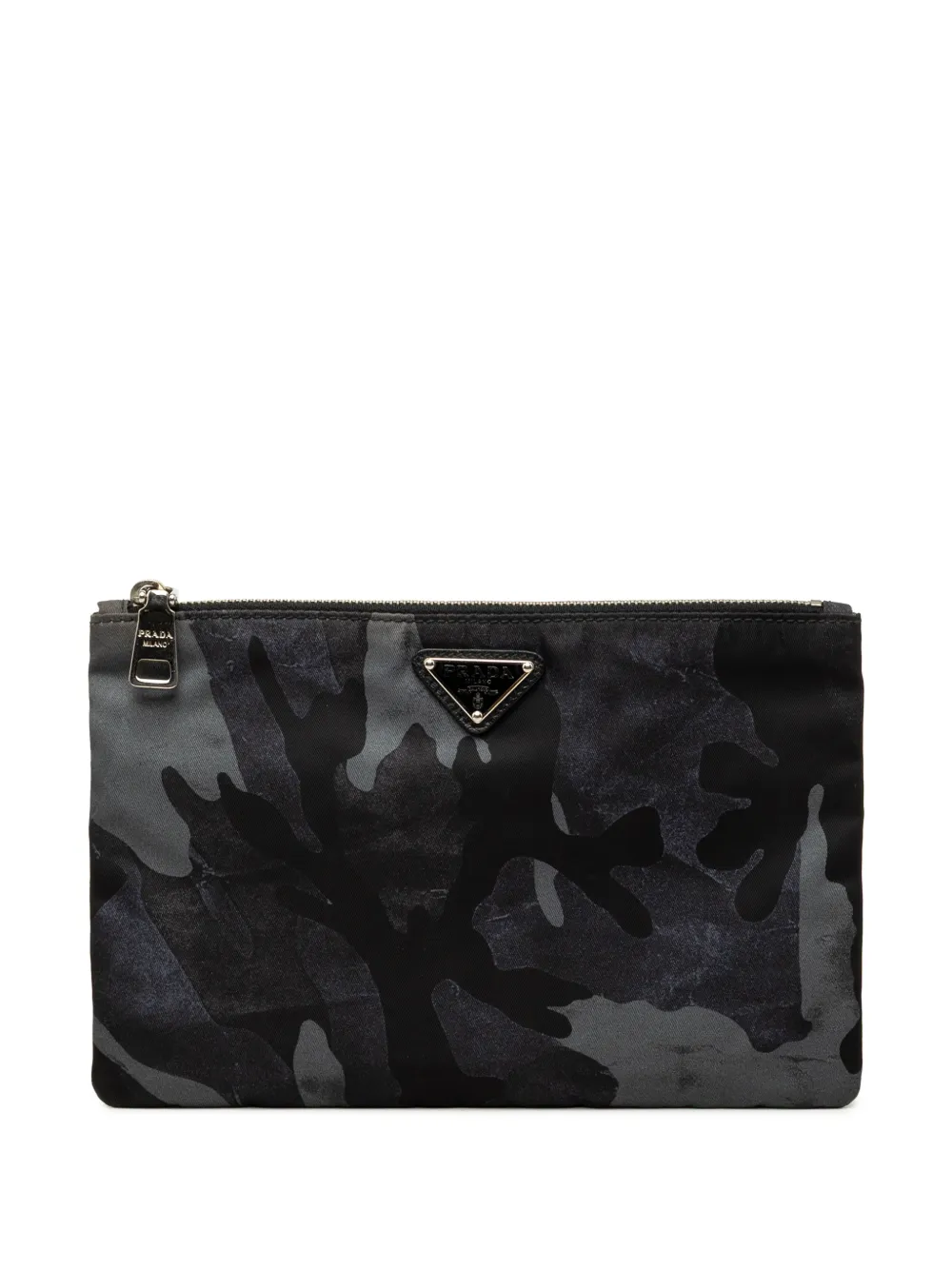 Prada Pre-Owned 2013-2026 Tessuto Camouflage clutch bag - Blau